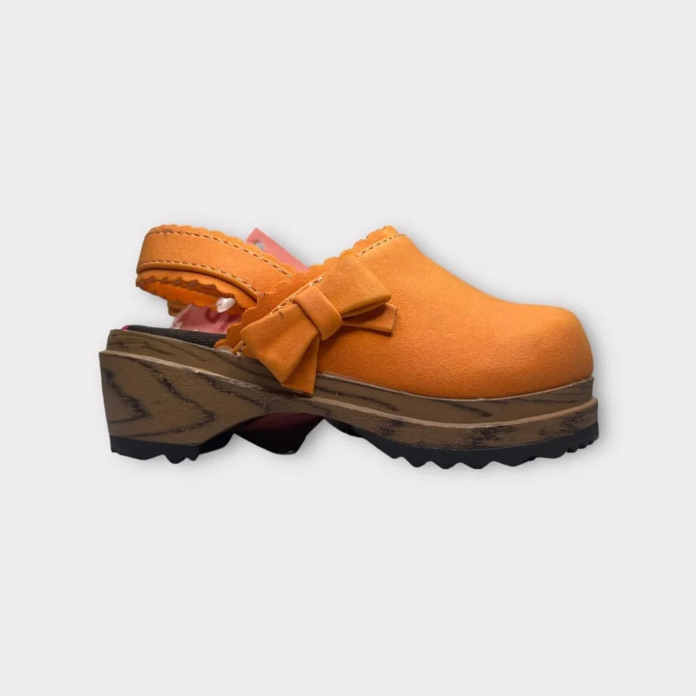 Gymboree Vintage 2007 Orange Platform Clogs - Picture 1 of 5